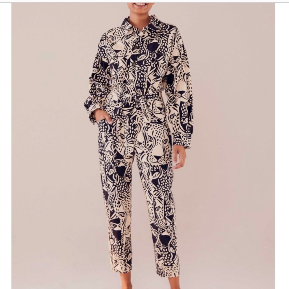 Farm Rio leopard jumpsuit